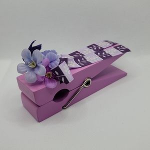 Purple Decorative Note Clip